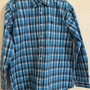 Cinch Blue and White Casual Button Down Shirt